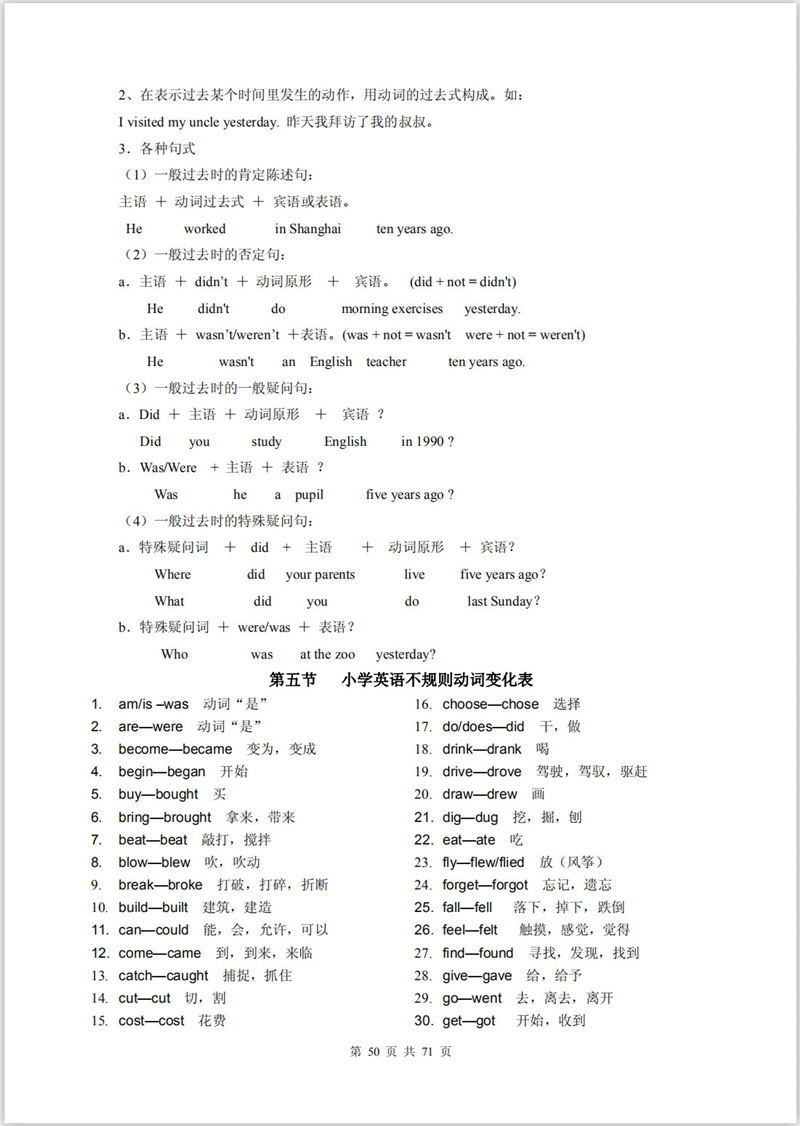 小学英语 语法涨分宝典