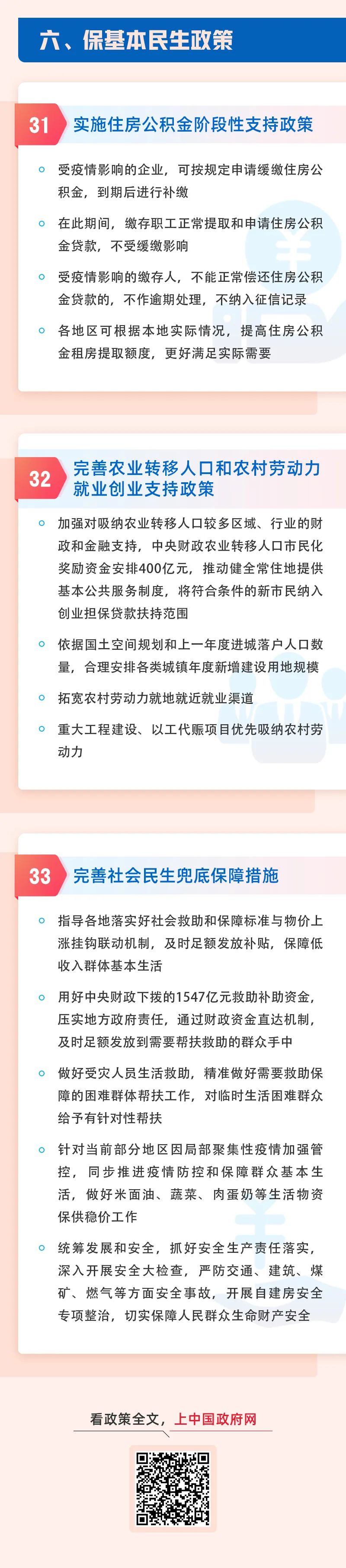 6方面33项！稳经济一揽子政策措施来了！