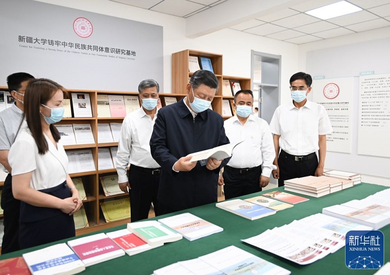 习近平：建设团结和谐繁荣富裕文明进步安居乐业生态良好的美好新疆