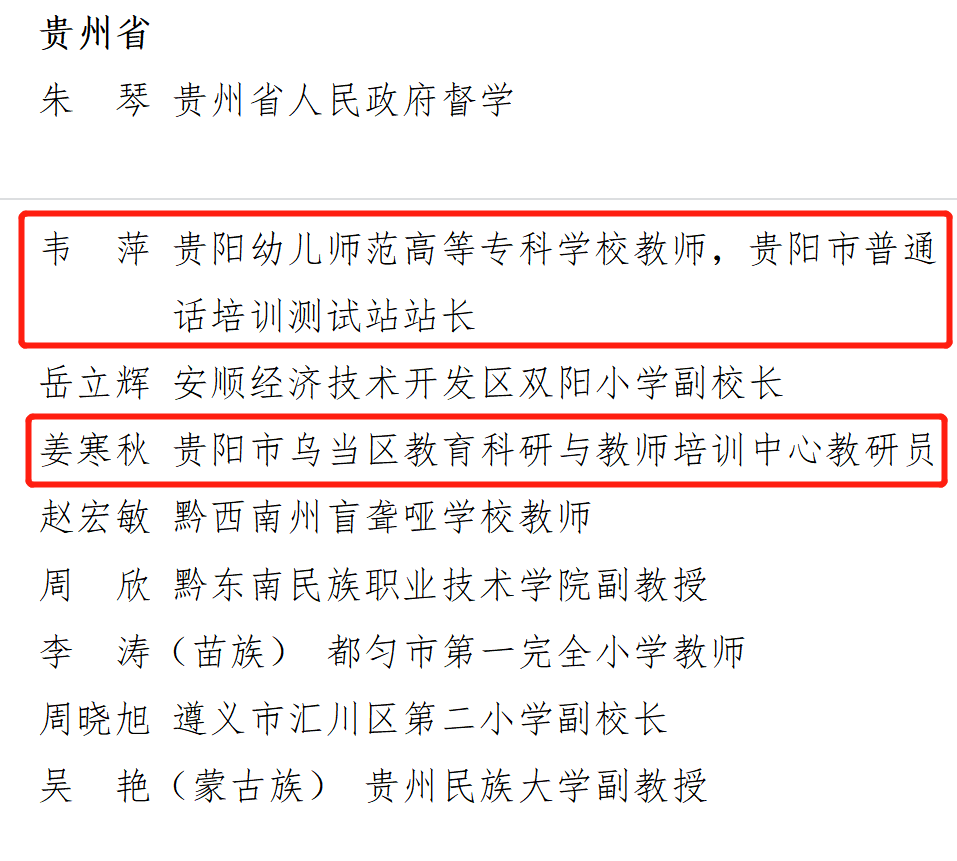 首次表彰！贵阳市教育局获评国家通用语言文字推广普及先进集体