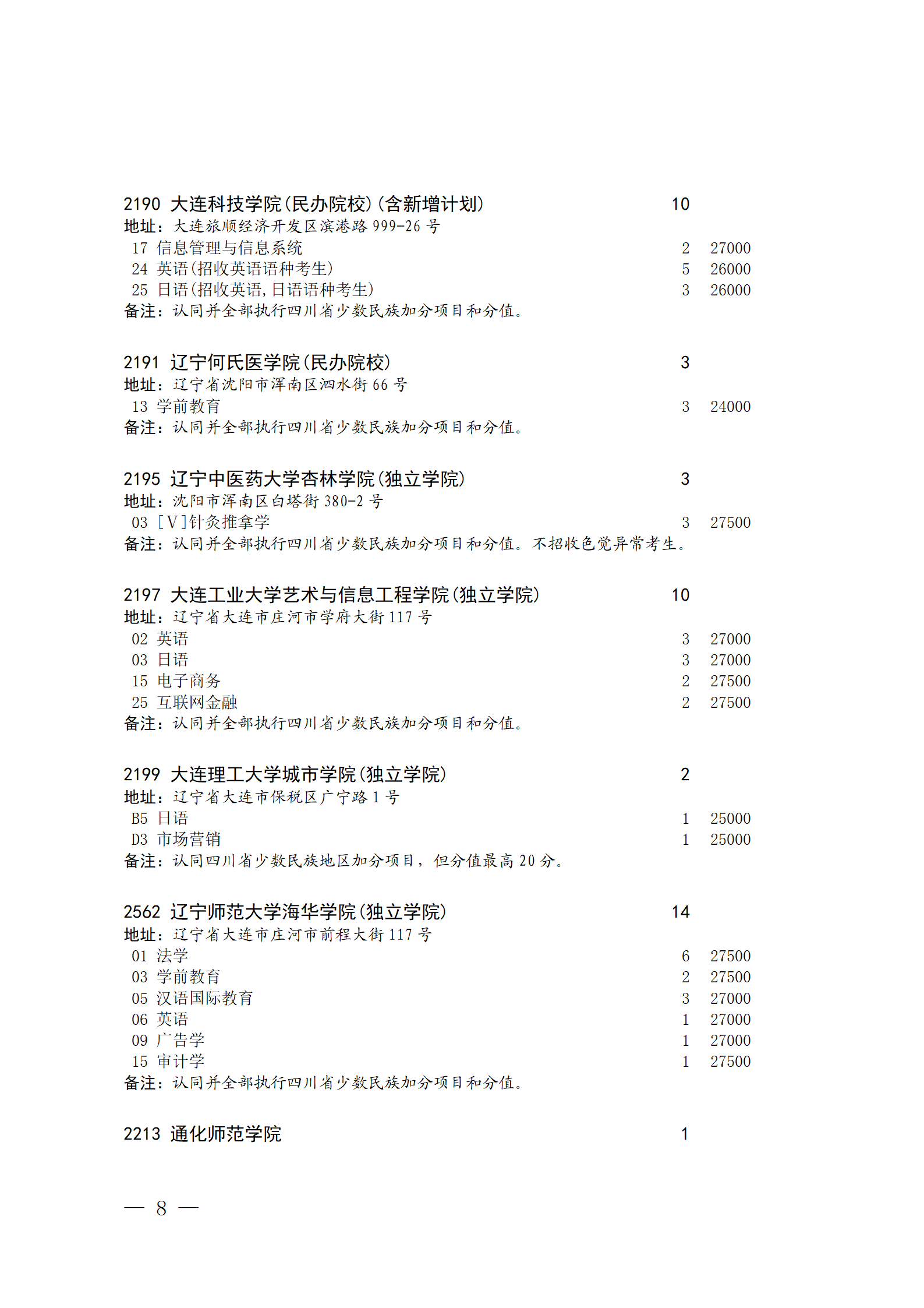 关于本科第二批院校征集志愿的通知